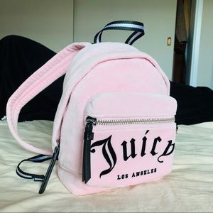 Juicy couture pink mini backpack